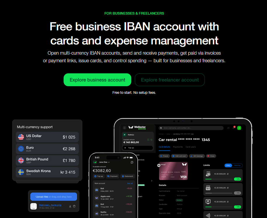 wallester business freelancers